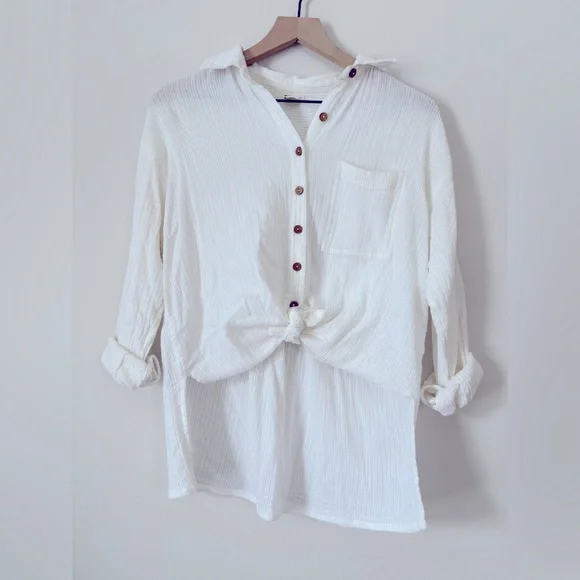 Billabong “In The Tide” White Beach Shirt - Picture 13 of 14